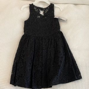 Ralph Lauren .girls 4T. Black lace dress.